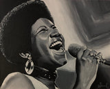 Aretha Franklin Portrait - "A Natural Woman"