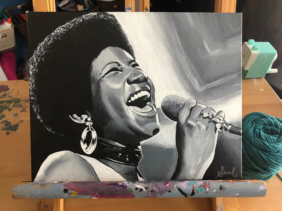 Aretha Franklin Portrait - 